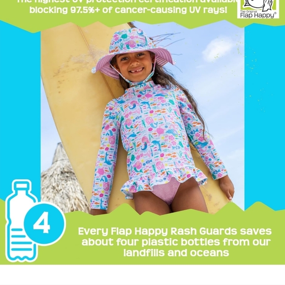 Unicorn flap happy Rash guard - Picture 3 of 5